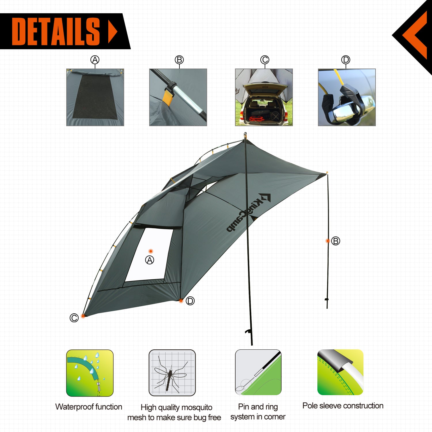 kingcamp-compass-suv-car-awning-shelter image 6
