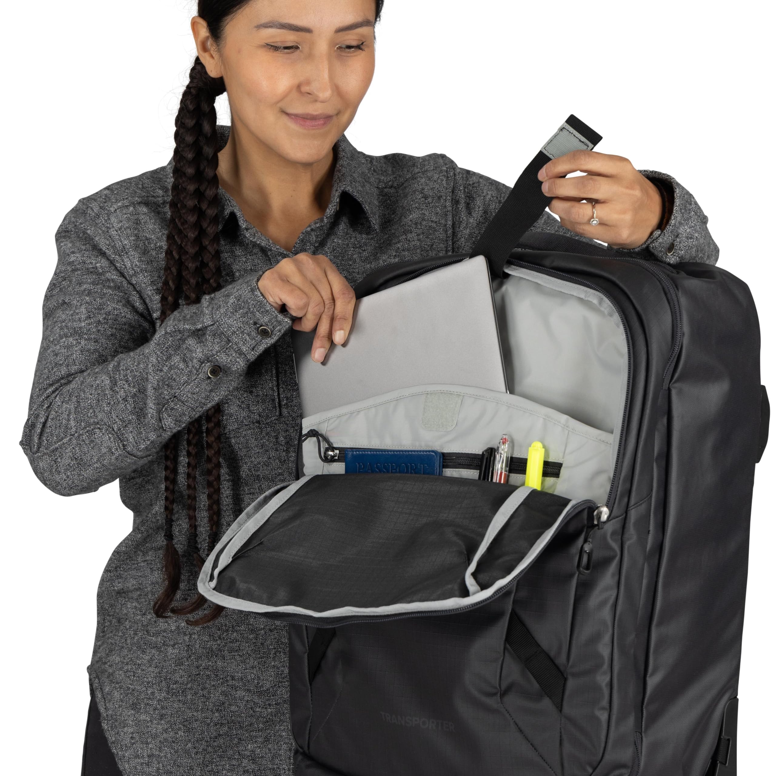 osprey-transporter-wheeled-carry-on-raven-black image 8