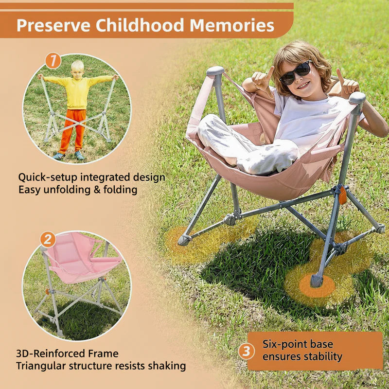 kingcamp-portable-kids-hammock-chair-with-stand image 7