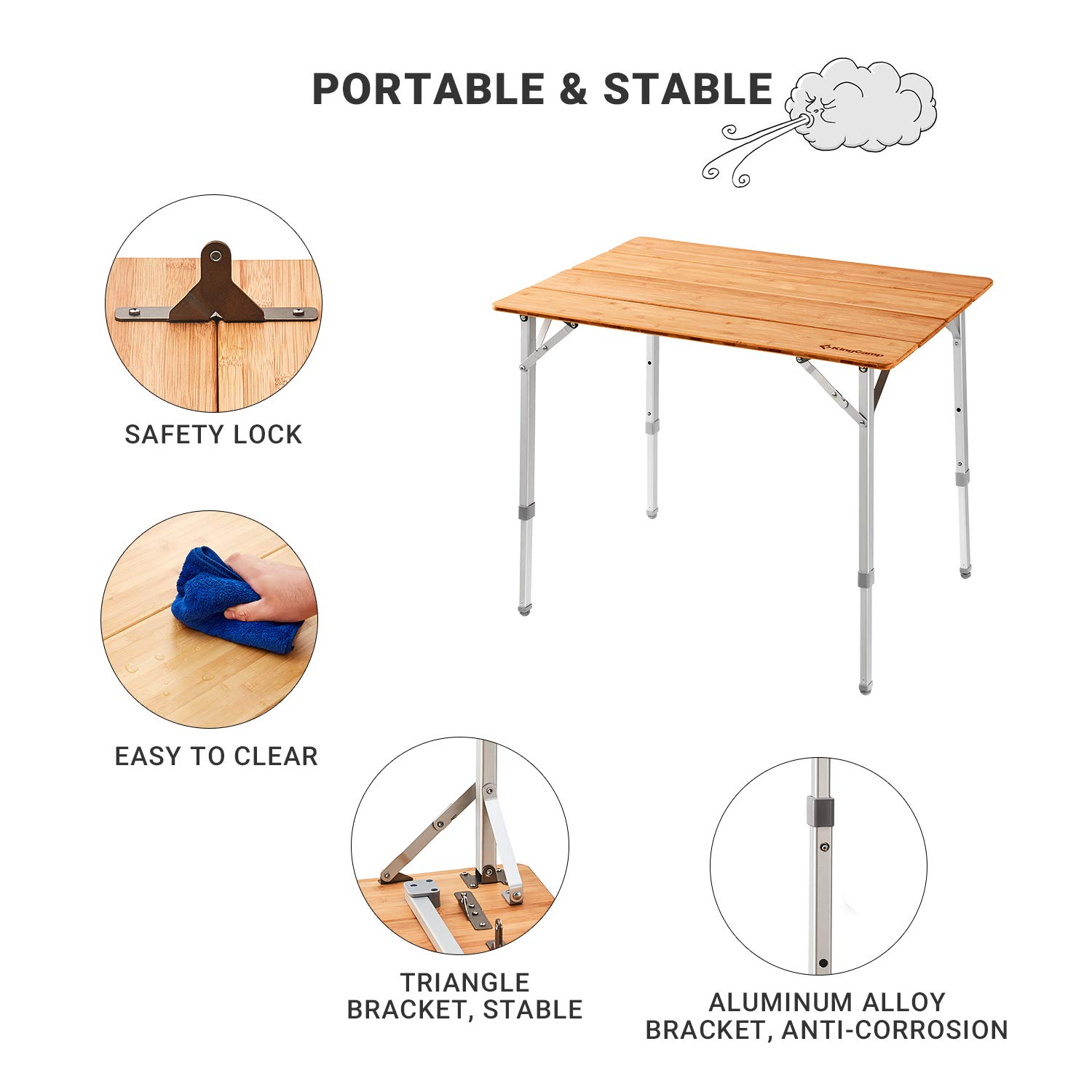 kingcamp-2-4-person-folding-camping-table-39x25-inches image 4