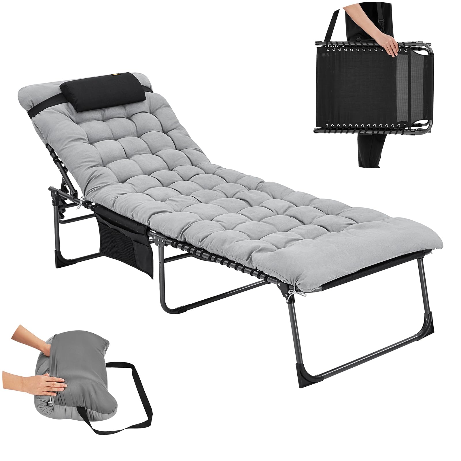 kingcamp-widen-3-folding-lounge-chair-and-cushion-set image 1