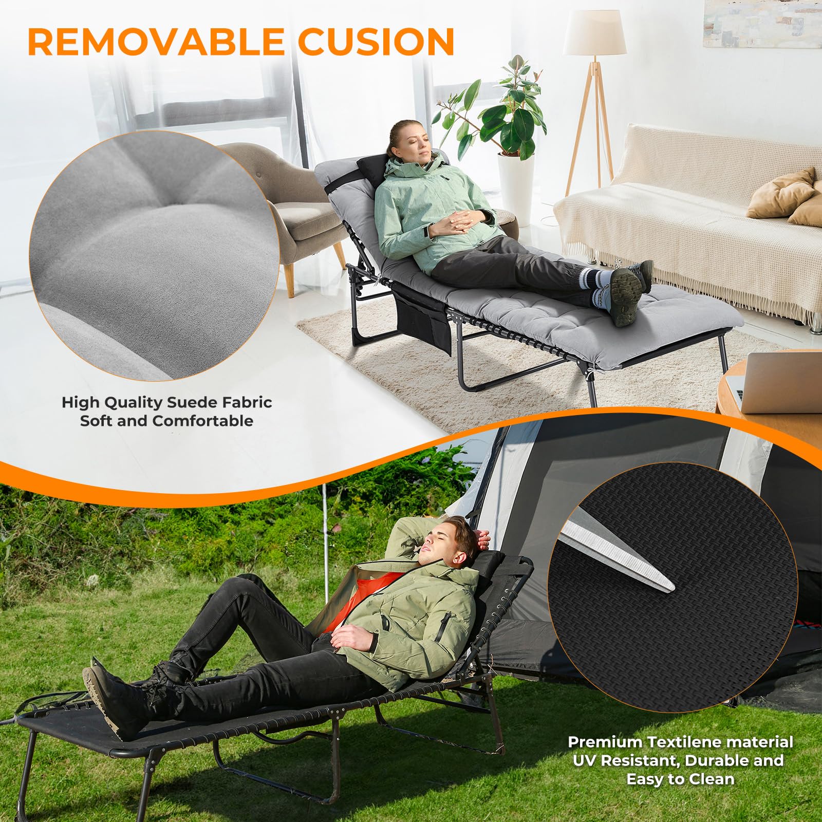 kingcamp-widen-3-folding-lounge-chair-and-cushion-set image 2