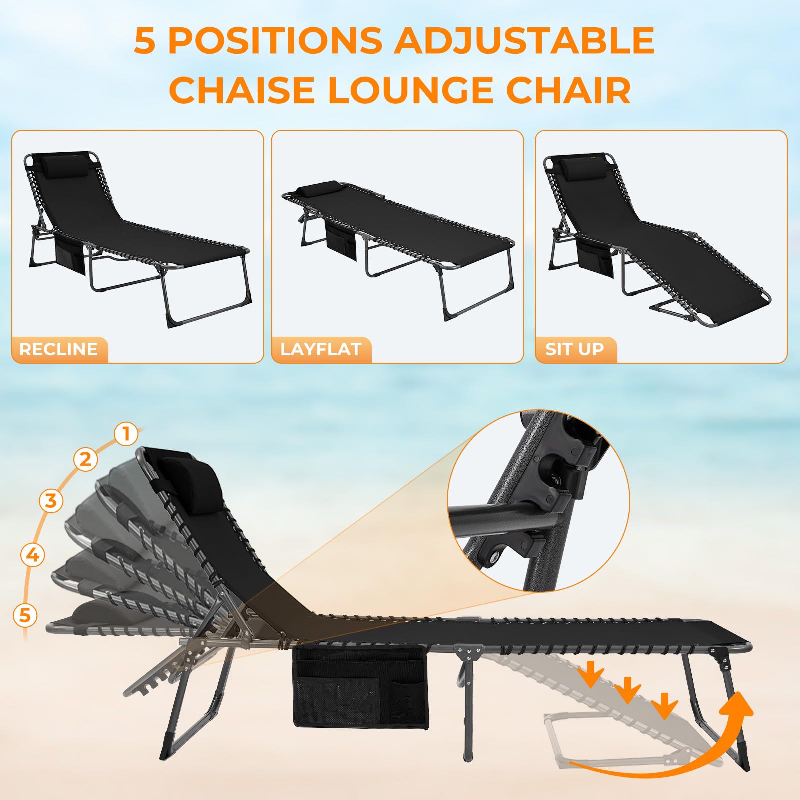 kingcamp-widen-3-folding-lounge-chair-and-cushion-set image 5