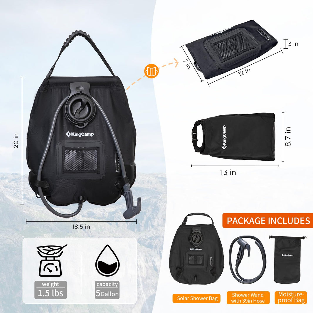 kingcamp-portable-solar-shower-bag-5-gallon-20l image 4