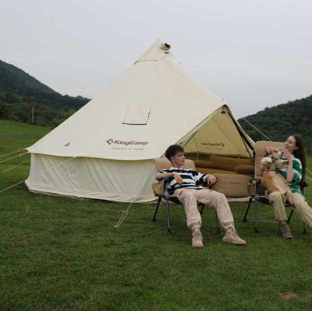 kingcamp-khan-c-400-glamping-cotton-bell-tent-16-4ft-13-2ft image 5