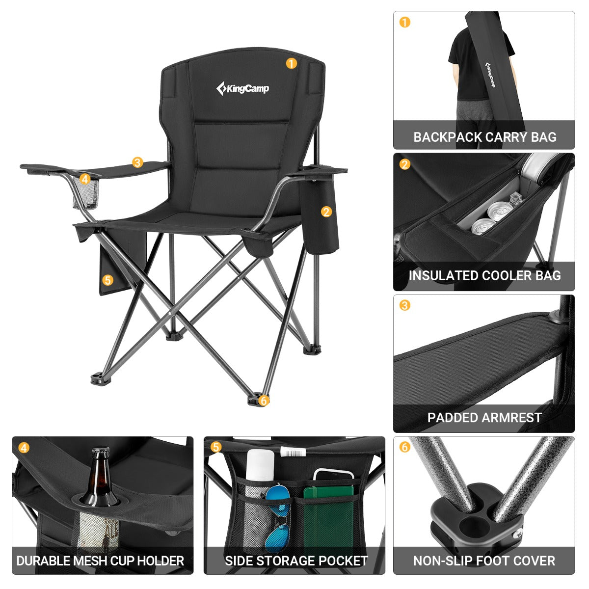kingcamp-oversized-padded-arm-chair-with-cooler image 5