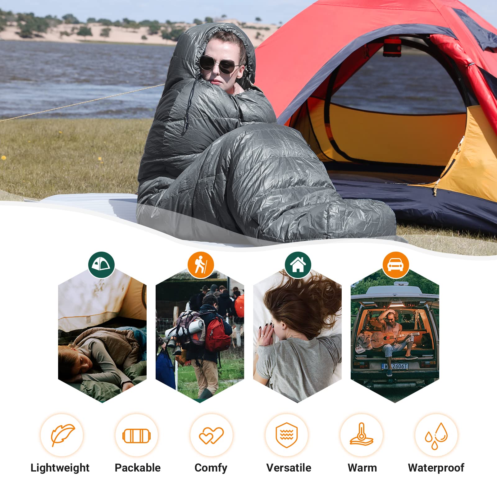 kingcamp-protector-400-down-mummy-sleeping-bag image 6
