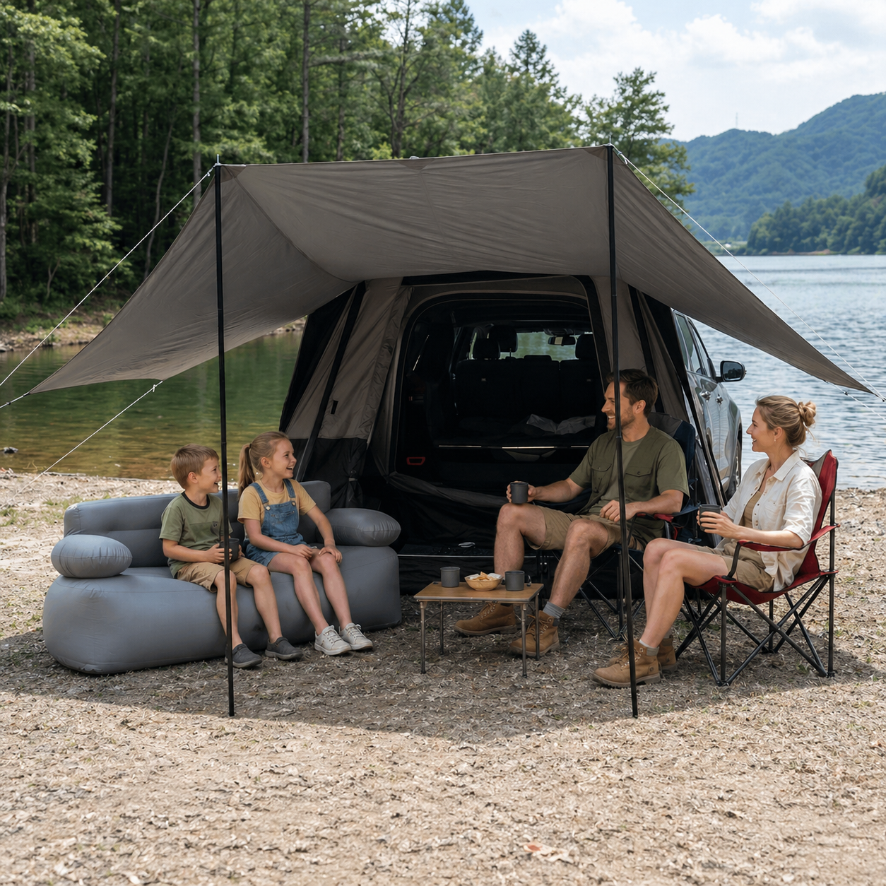 kingcamp-boundless-x3-pro-modular-tarp-awning-161-sq-ft-shade image 2