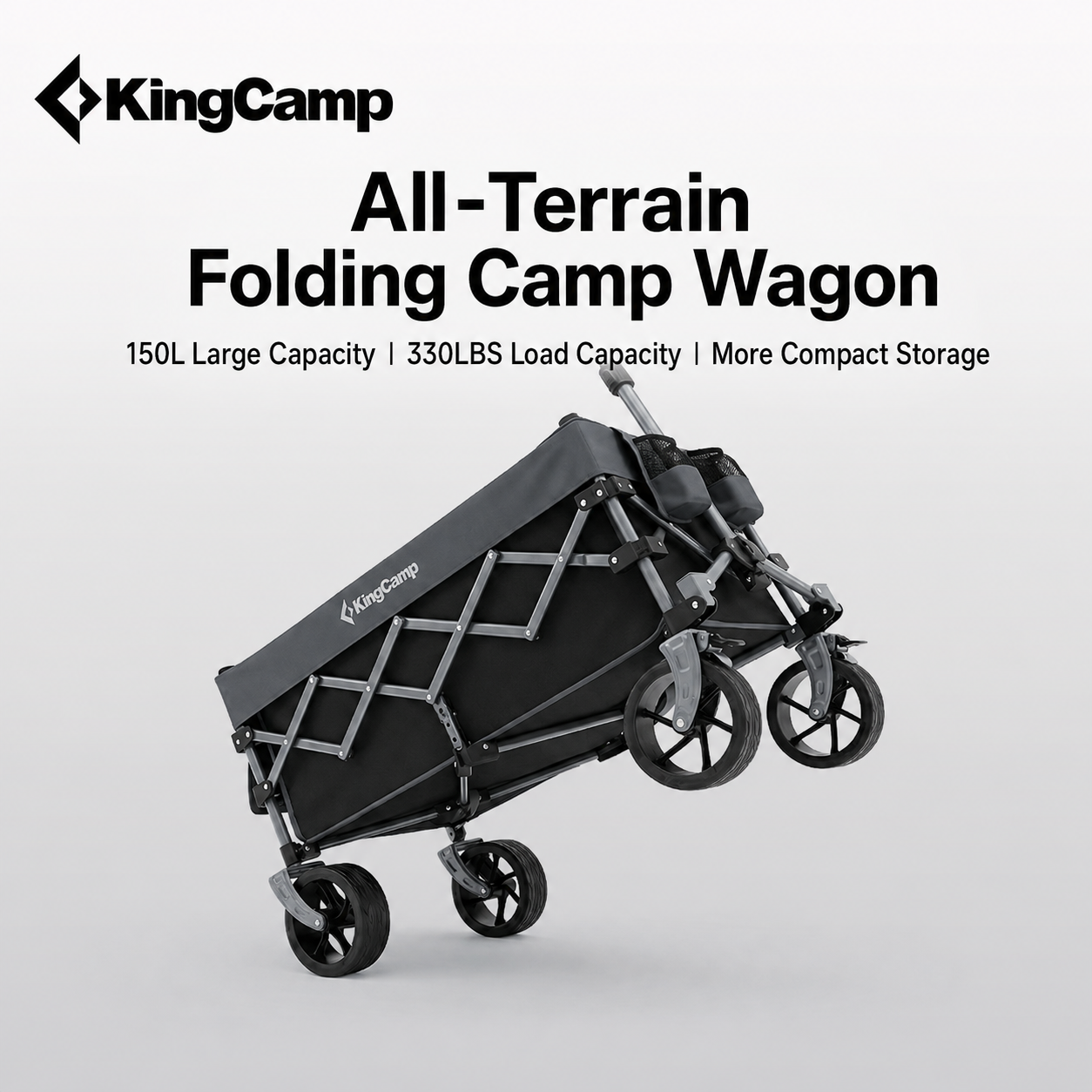 kingcamp-150l-compact-folding-wagon-cart-all-terrain-265-lb-capacity image 8