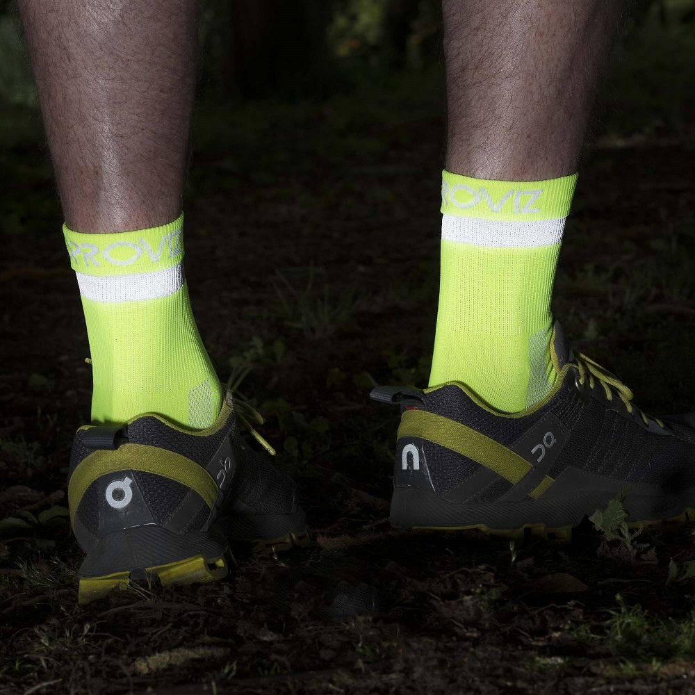 proviz-short-running-socks-with-reflective-cuff image 2