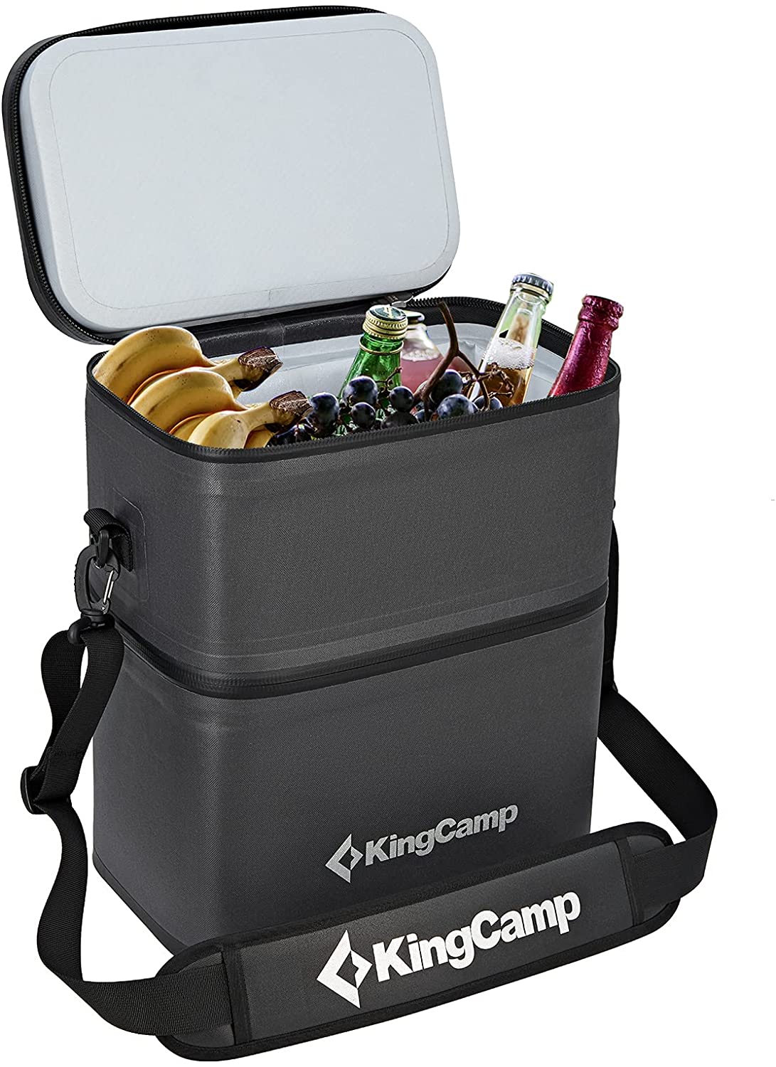 kingcamp-portable-16-cans-double-layer-cooler-bag image 2