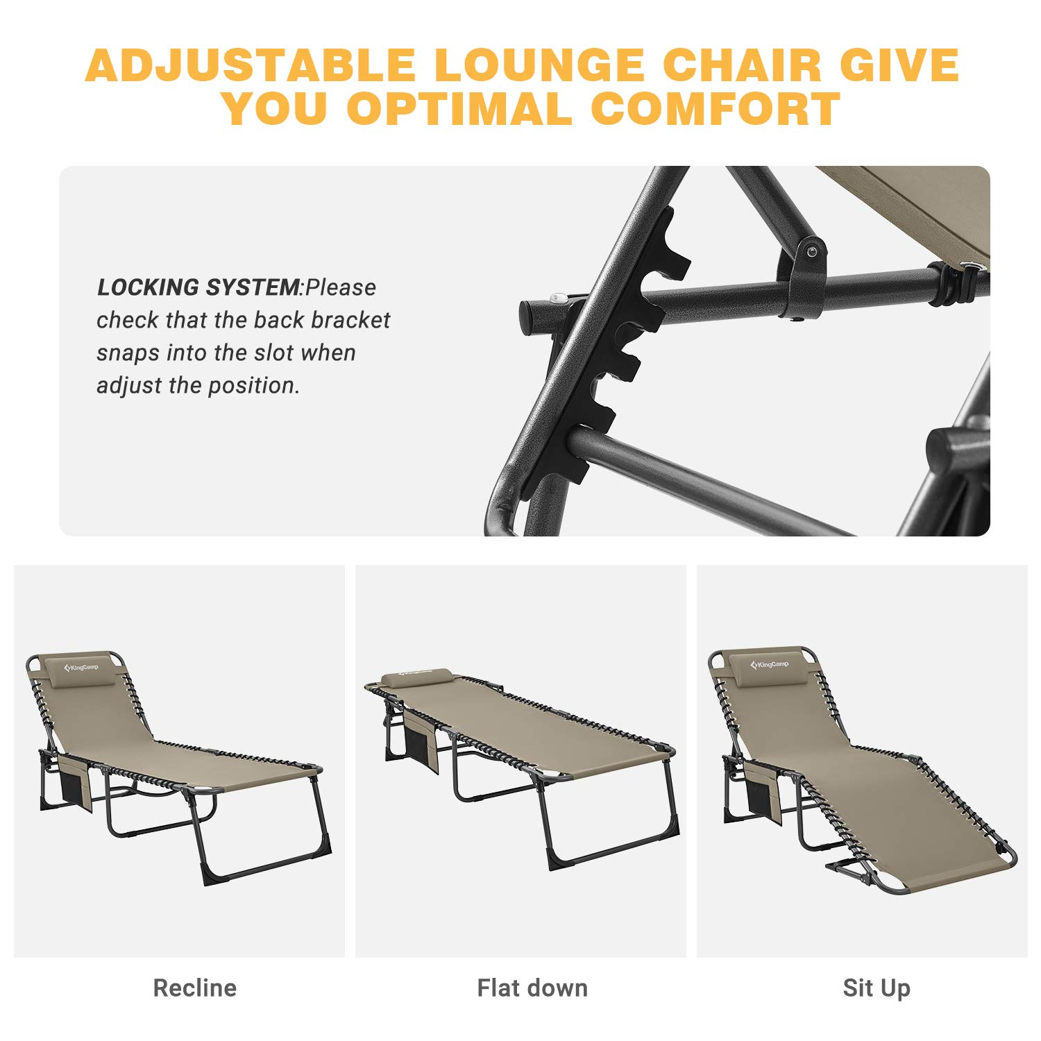 kingcamp-4-position-folding-chaise-lounge-chair-for-camping-outdoor image 5