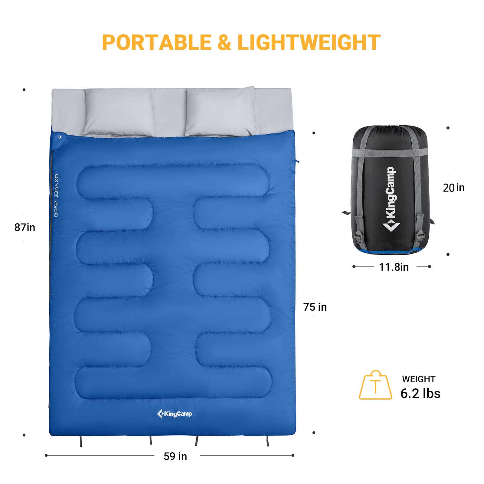 kingcamp-double-lightweight-sleeping-bag image 3