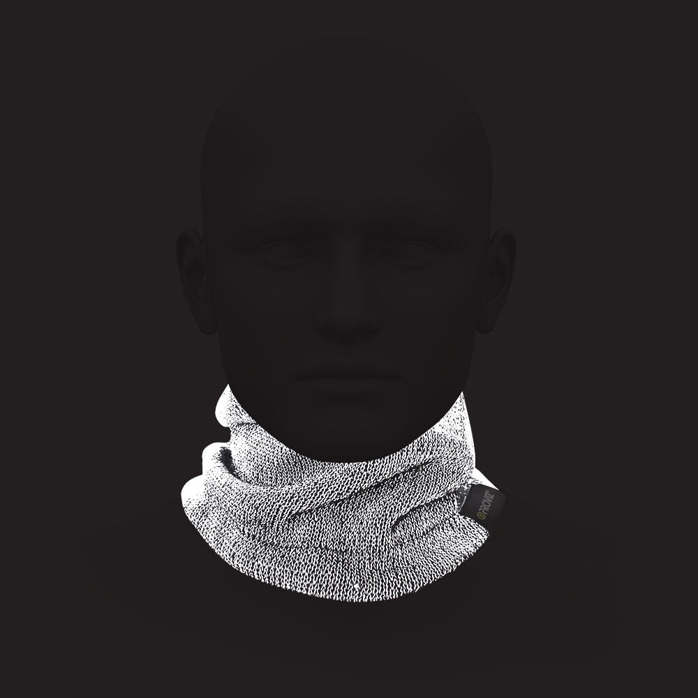 proviz-black-reflective-fleece-lined-neck-warmer image 2