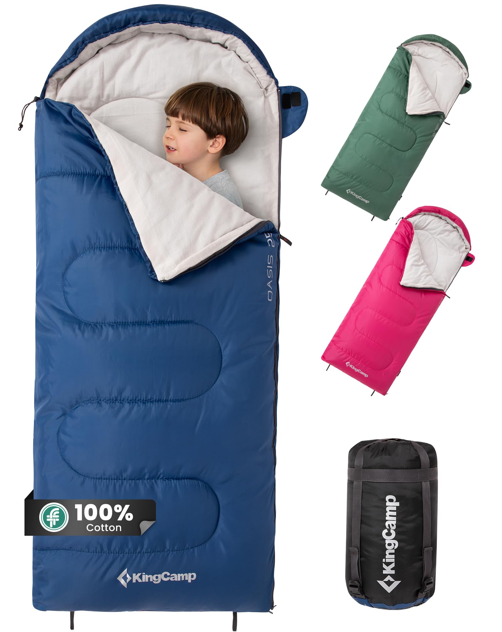 kingcamp-oasis-250s-kids-flannel-sleeping-bag image 8