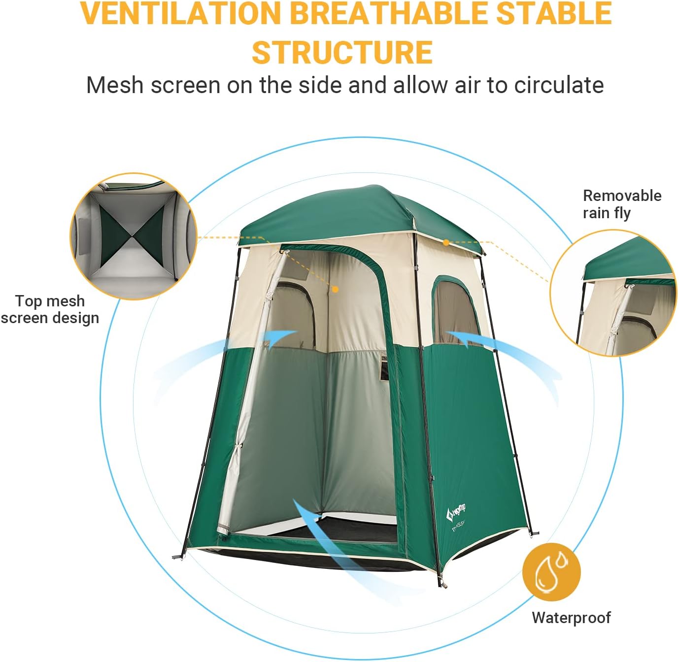 kingcamp-single-room-shower-tent-with-solar-shower-set image 4
