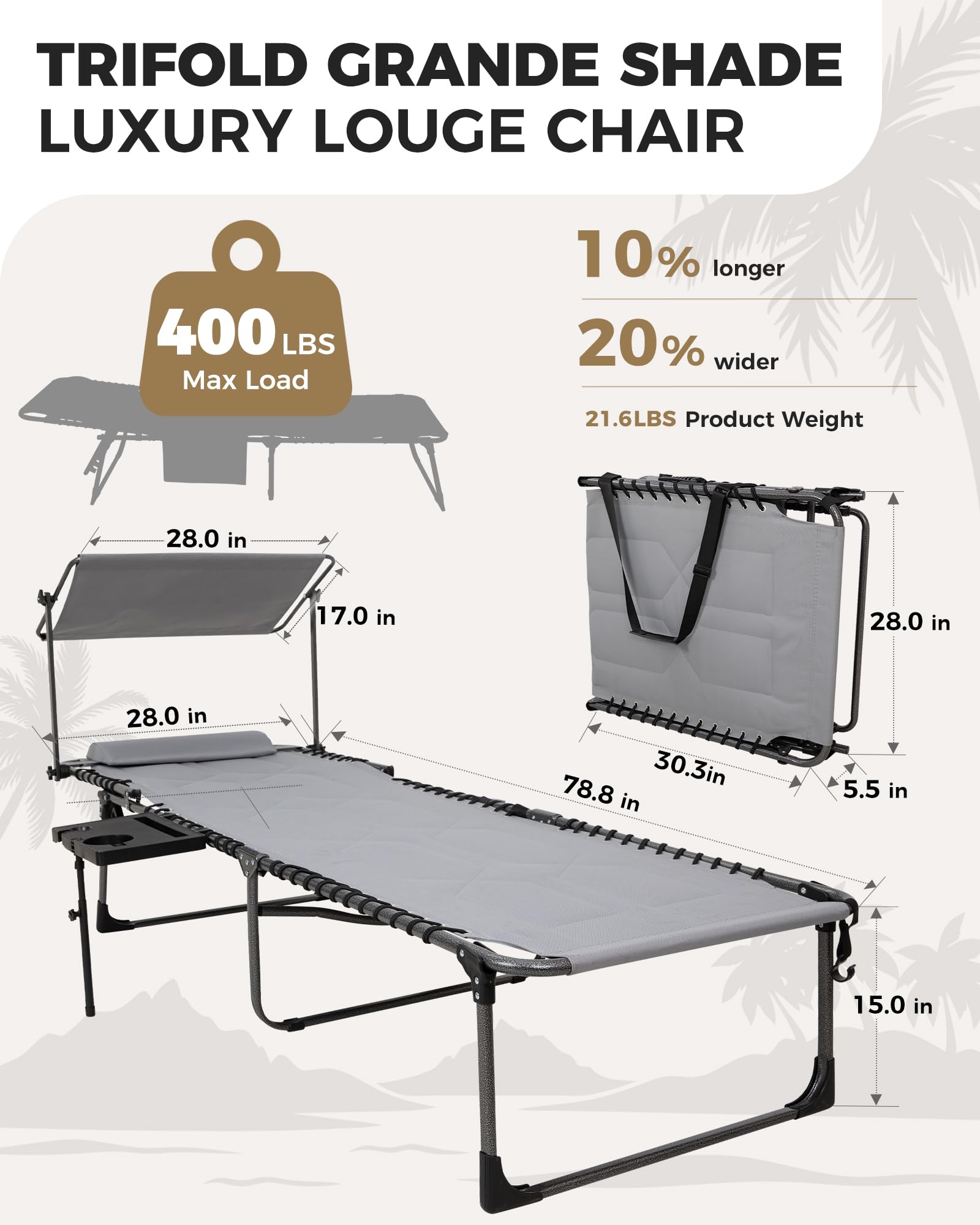 kingcamp-magnolia-b20-plus-folding-lounge-chair-5-position-recliner-with-sunshad image 7