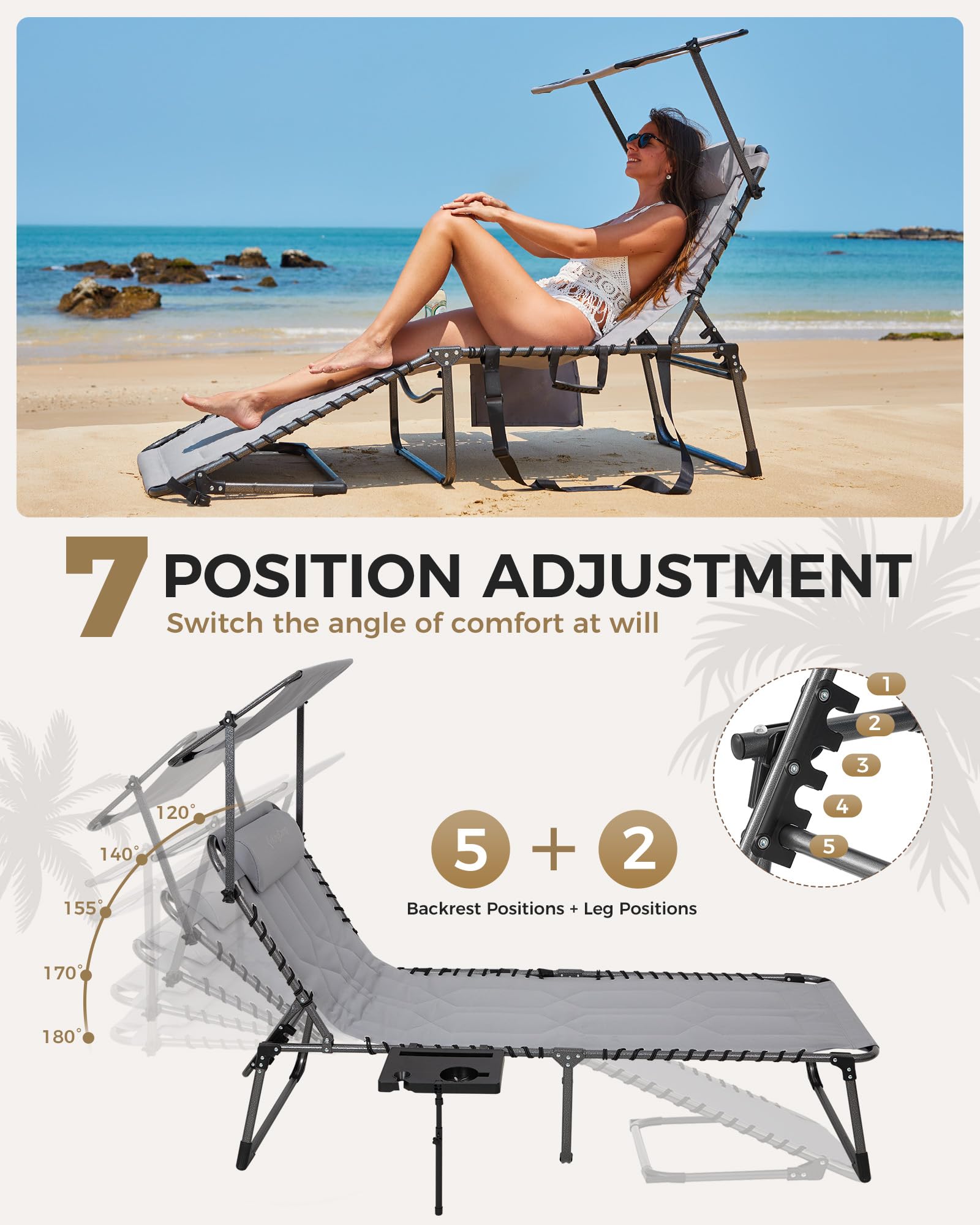 kingcamp-magnolia-b20-plus-folding-lounge-chair-5-position-recliner-with-sunshad image 2