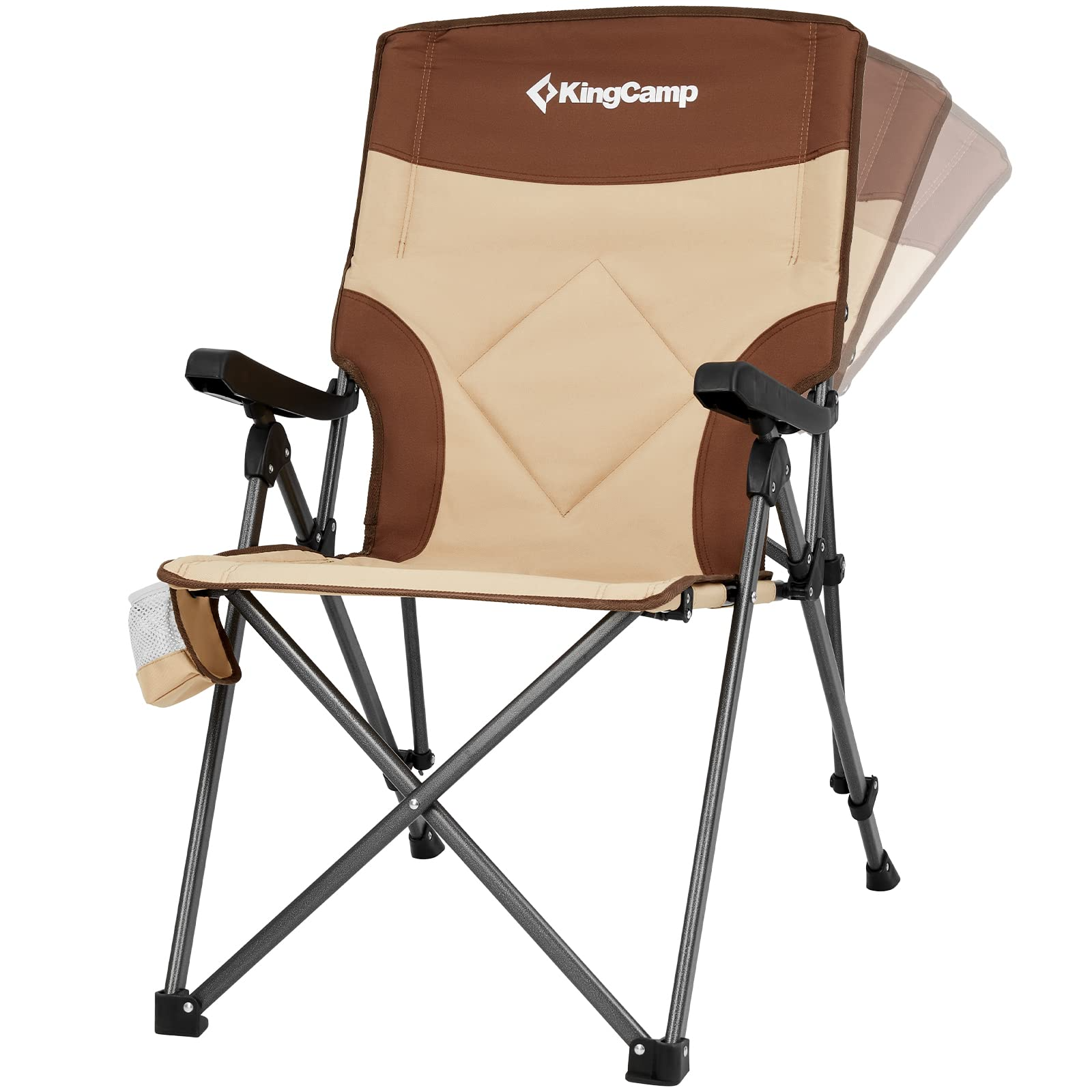 kingcamp-adjustable-heavy-duty-high-back-camping-chair-steel-frame image 2
