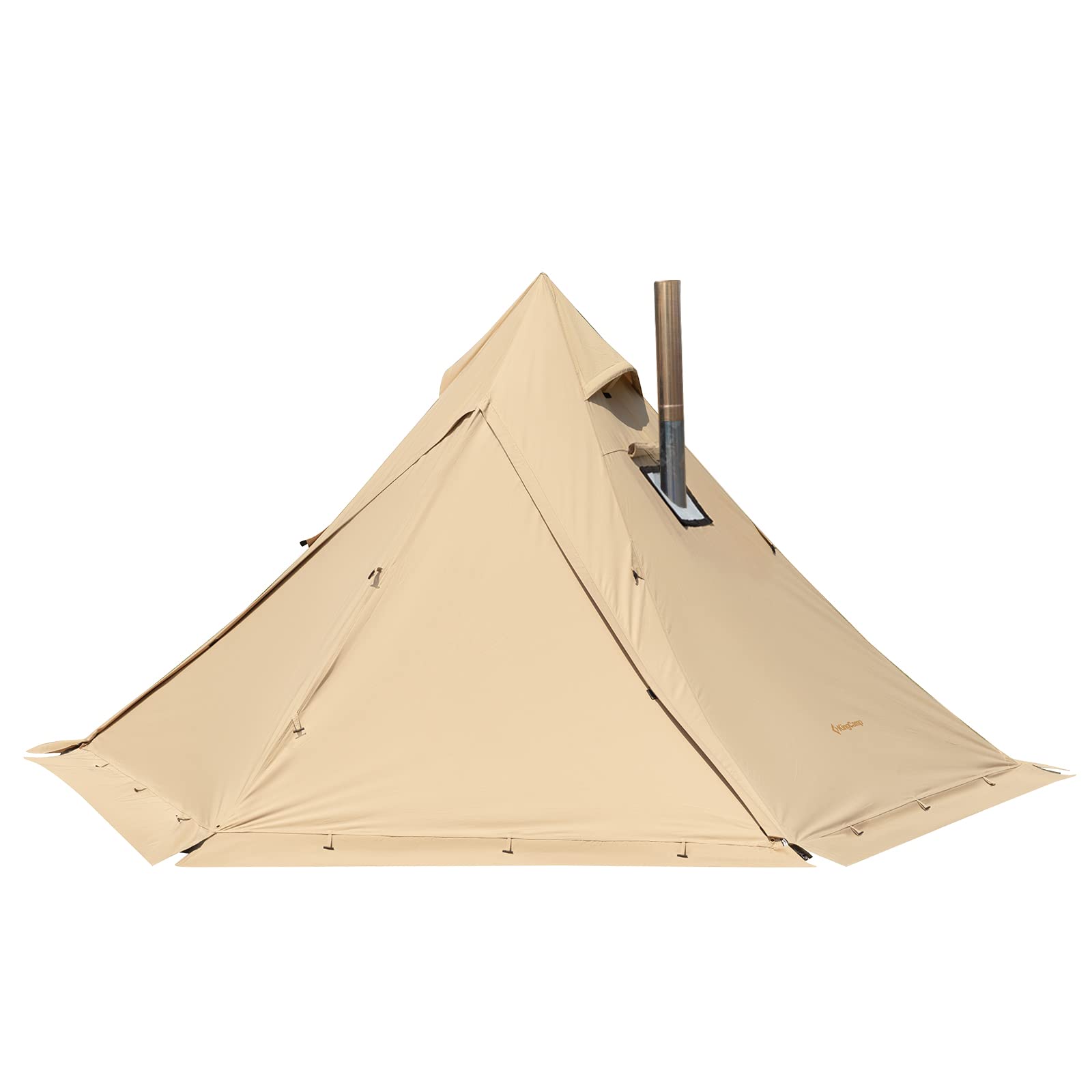 kingcamp-torino-ii-4-season-tipi-tent-with-stove-jack-and-snow-skirt image 1