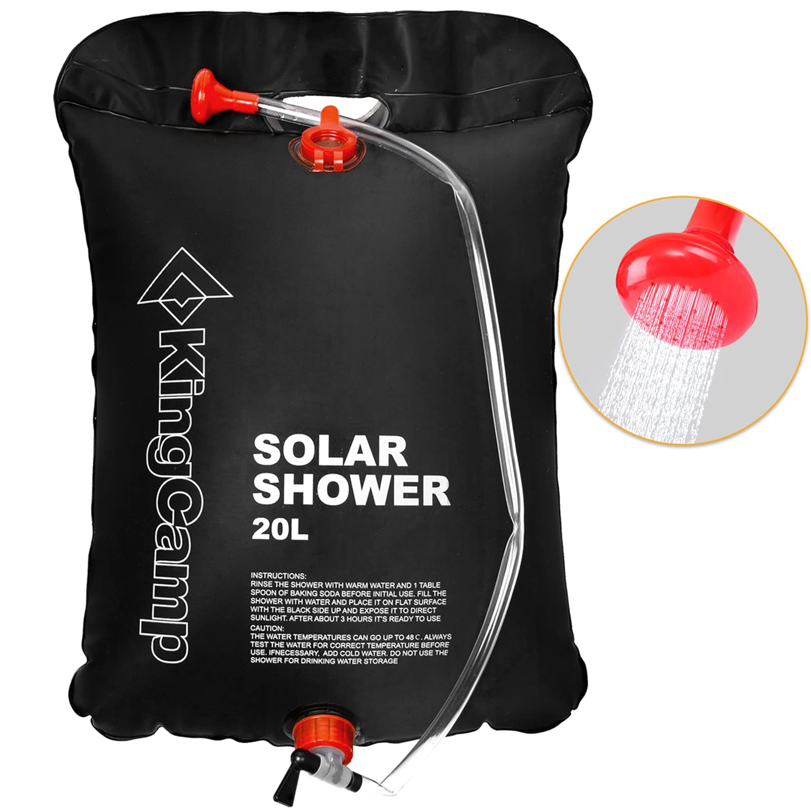 kingcamp-single-shower-tent-with-camping-solar-shower image 2