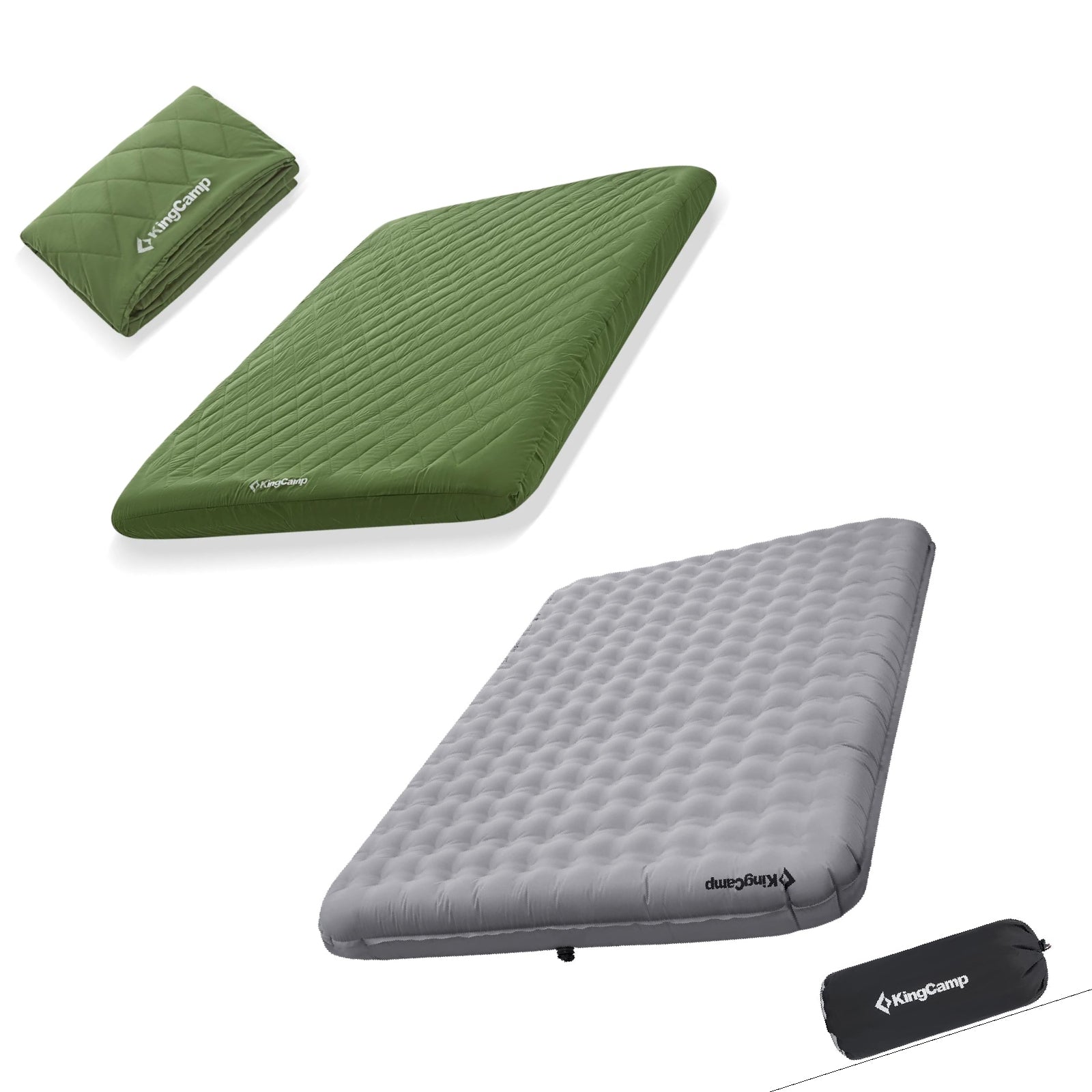 kingcamp-double-insulated-air-mattress-cotton-mattress-cover image 1