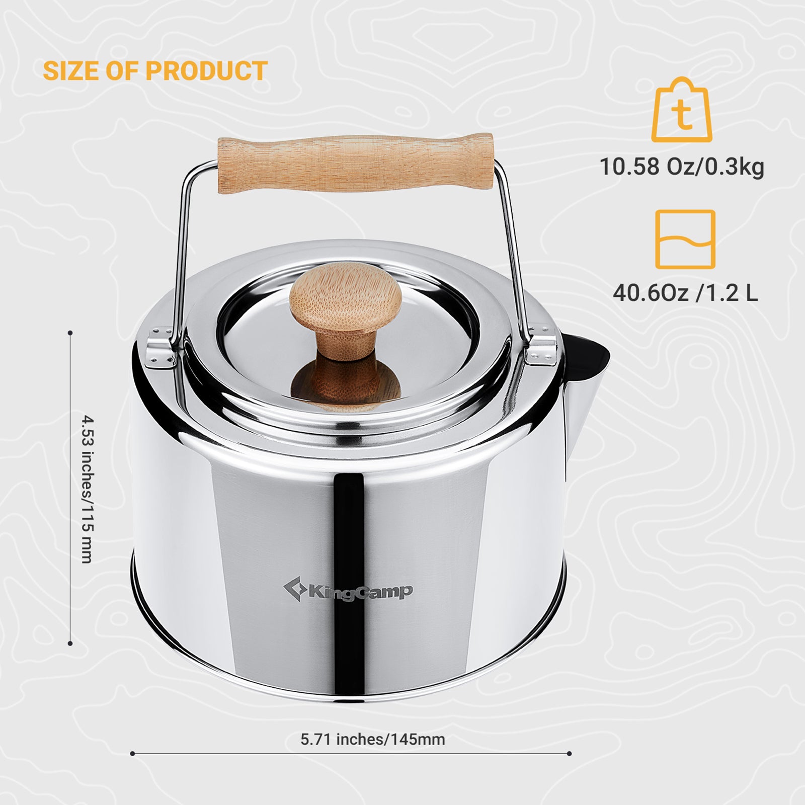 kingcamp-1-2l-stainless-steel-camping-kettle image 3