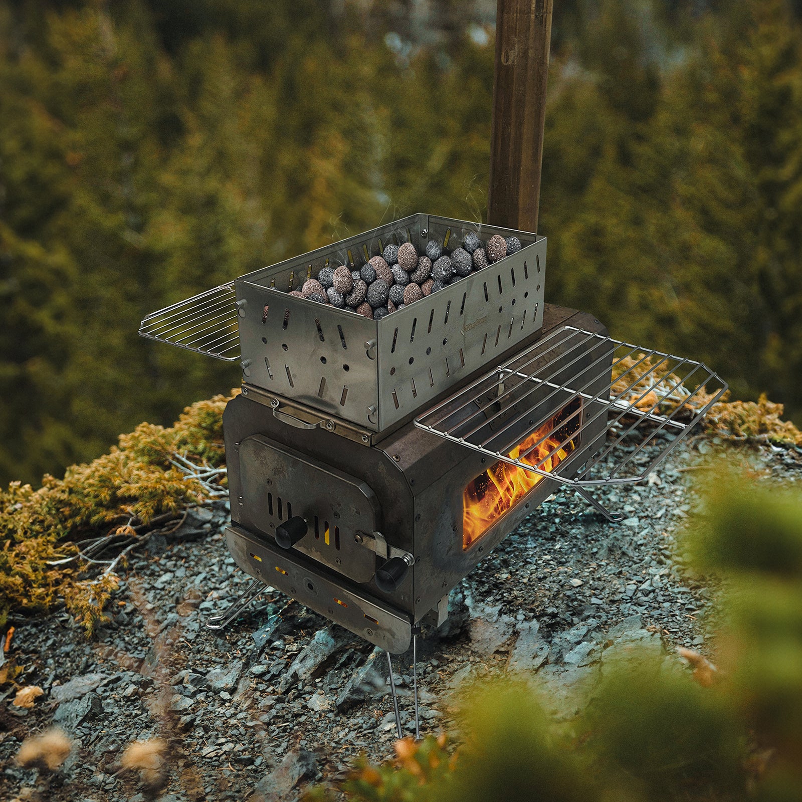 kingcamp-stainless-steel-sauna-stove-rock-basket-for-tent-saunas image 2