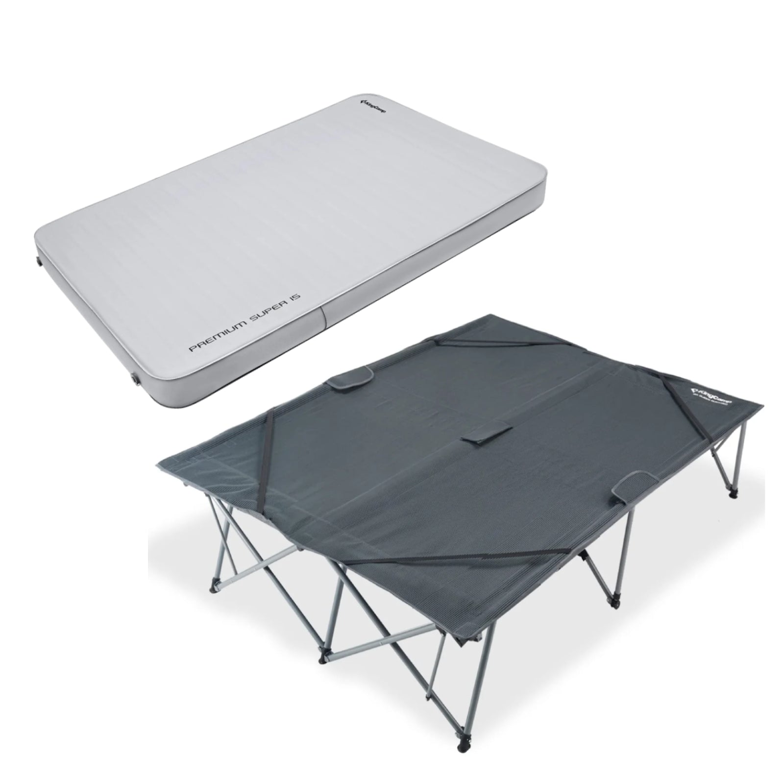 kingcamp-dream-camp-double-package-bundle-luxury-double-cot-premium-self-inflati image 1