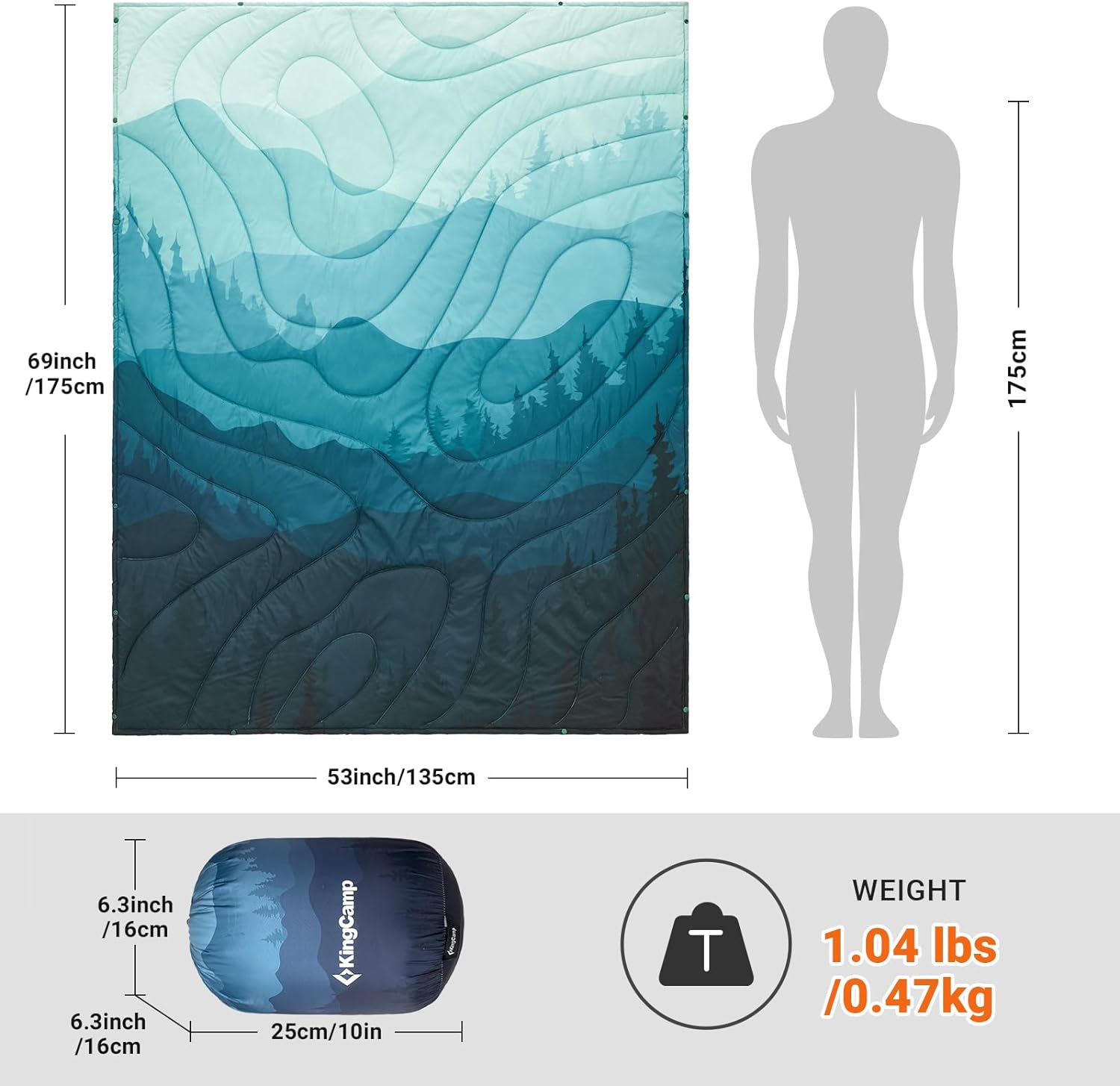 kingcamp-puffy-blanket-packable-insulated-camping-blanket image 2