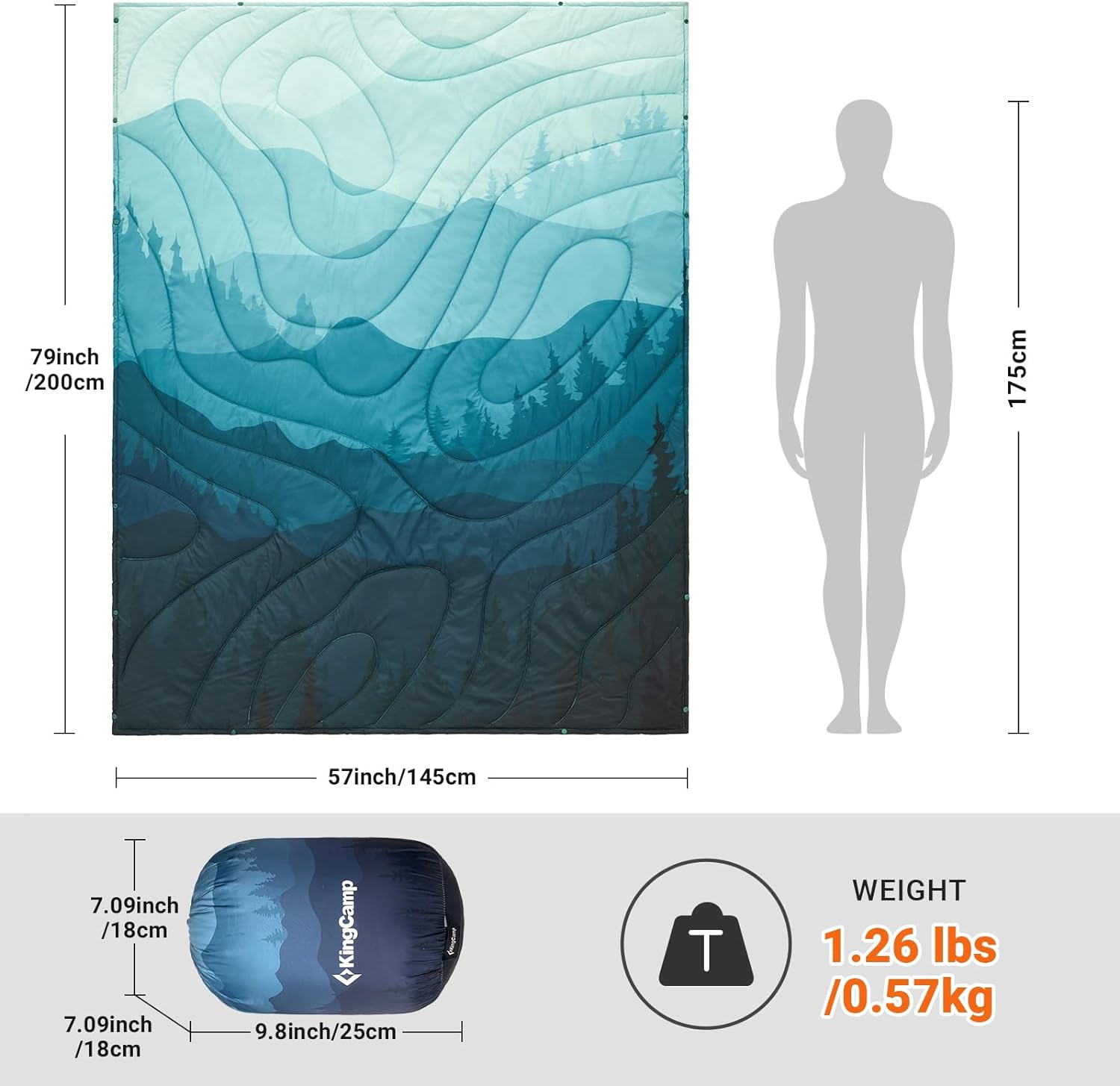 kingcamp-puffy-blanket-packable-insulated-camping-blanket image 3