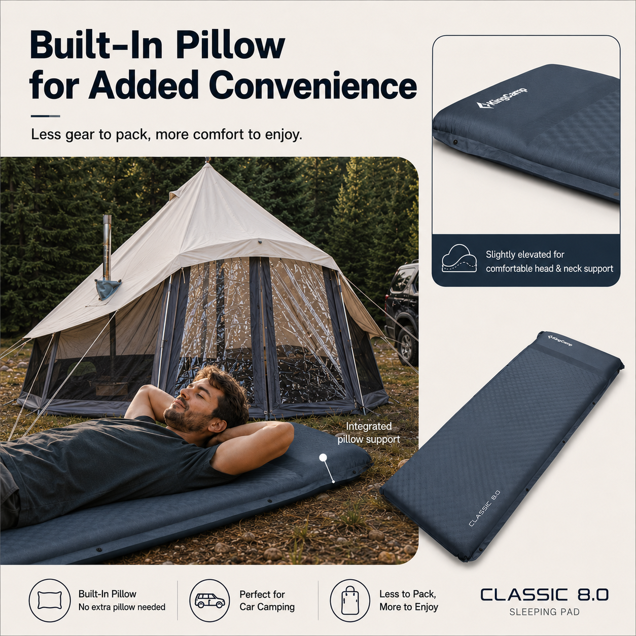 kingcamp-classic-8-0-self-inflating-sleeping-pad-with-pillow image 7