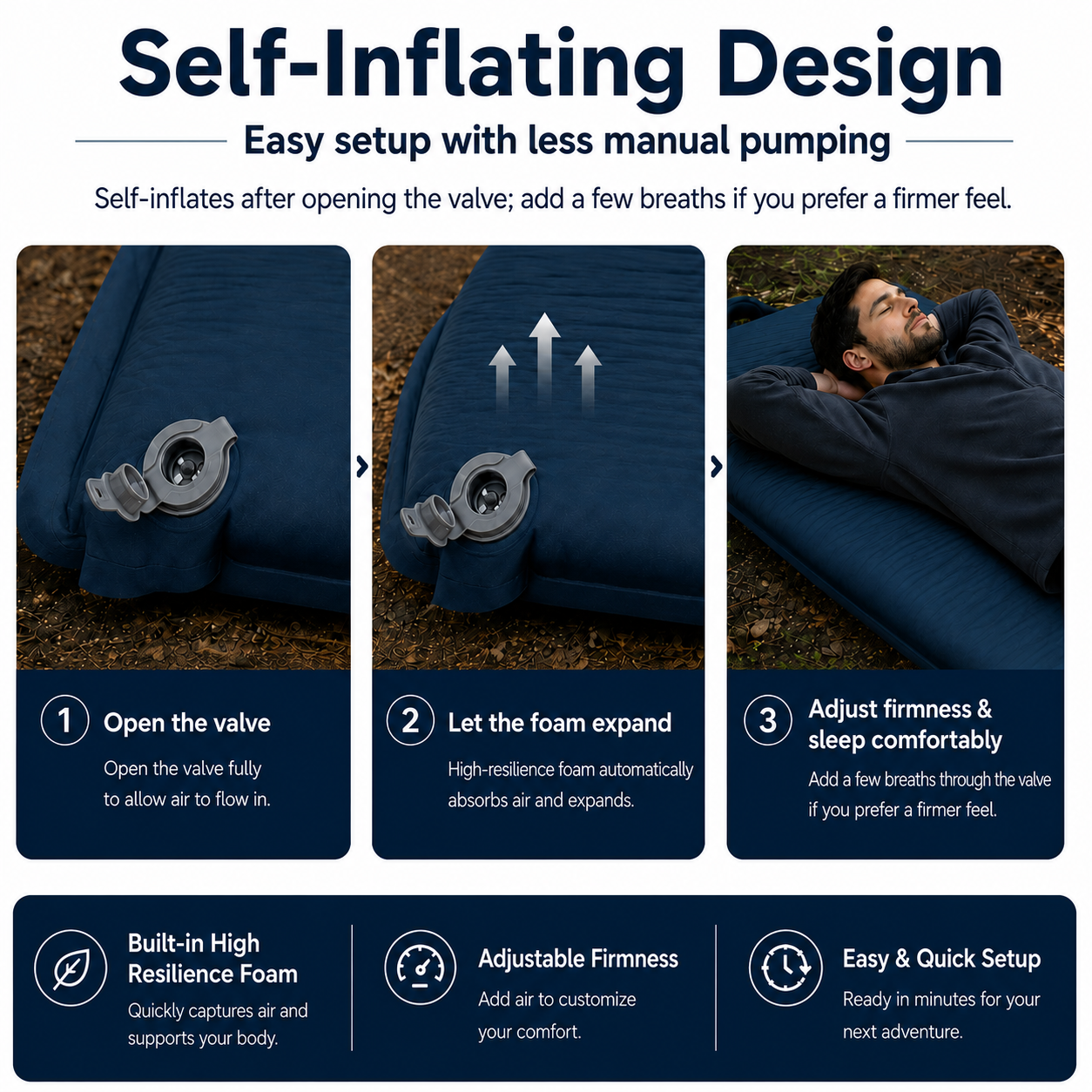 kingcamp-classic-8-0-self-inflating-sleeping-pad-with-pillow image 3