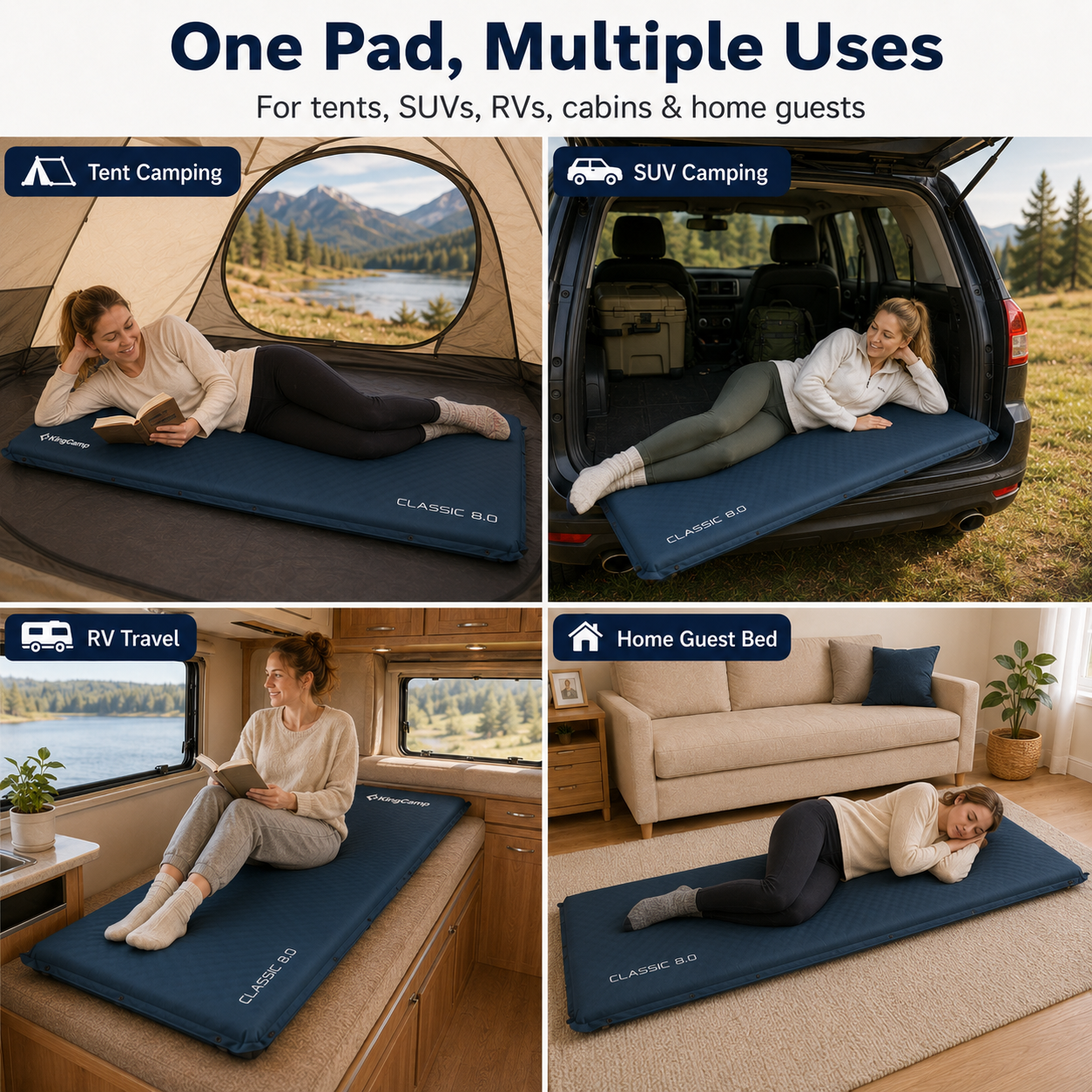 kingcamp-classic-8-0-self-inflating-sleeping-pad-with-pillow image 8