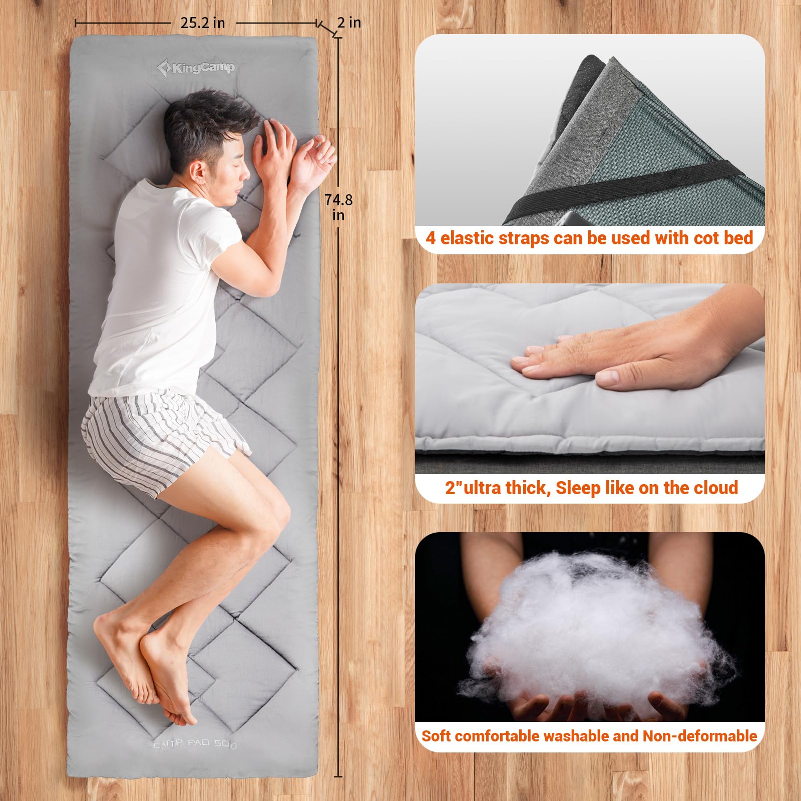 kingcamp-extra-thick-camping-sleeping-cotton-mat image 2