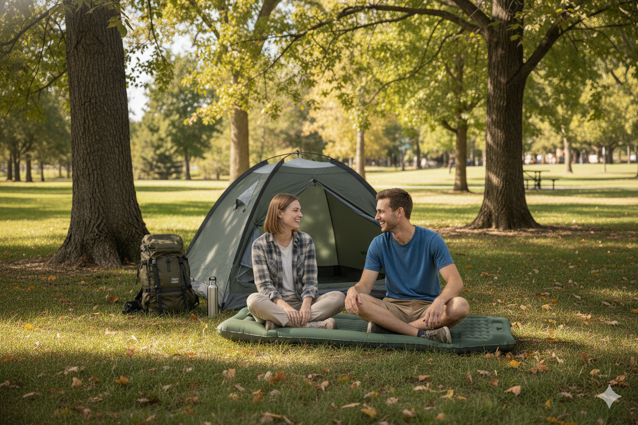 kingcamp-deluxe-12-air-mattress-with-built-in-foot-pump image 4