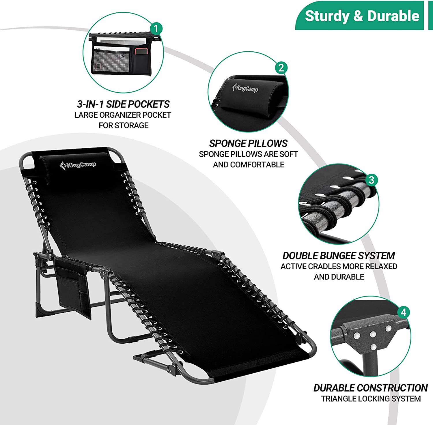 kingcamp-folding-chaise-lounge-chairs-with-mat-4-position-reclining image 6
