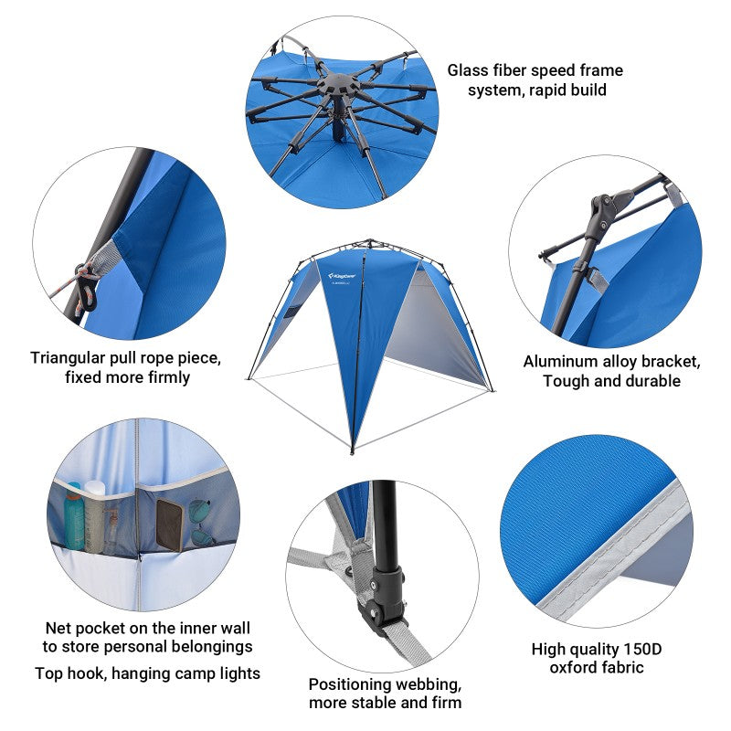 kingcamp-quick-up-sun-shelter-canopy-1-second-setup image 3
