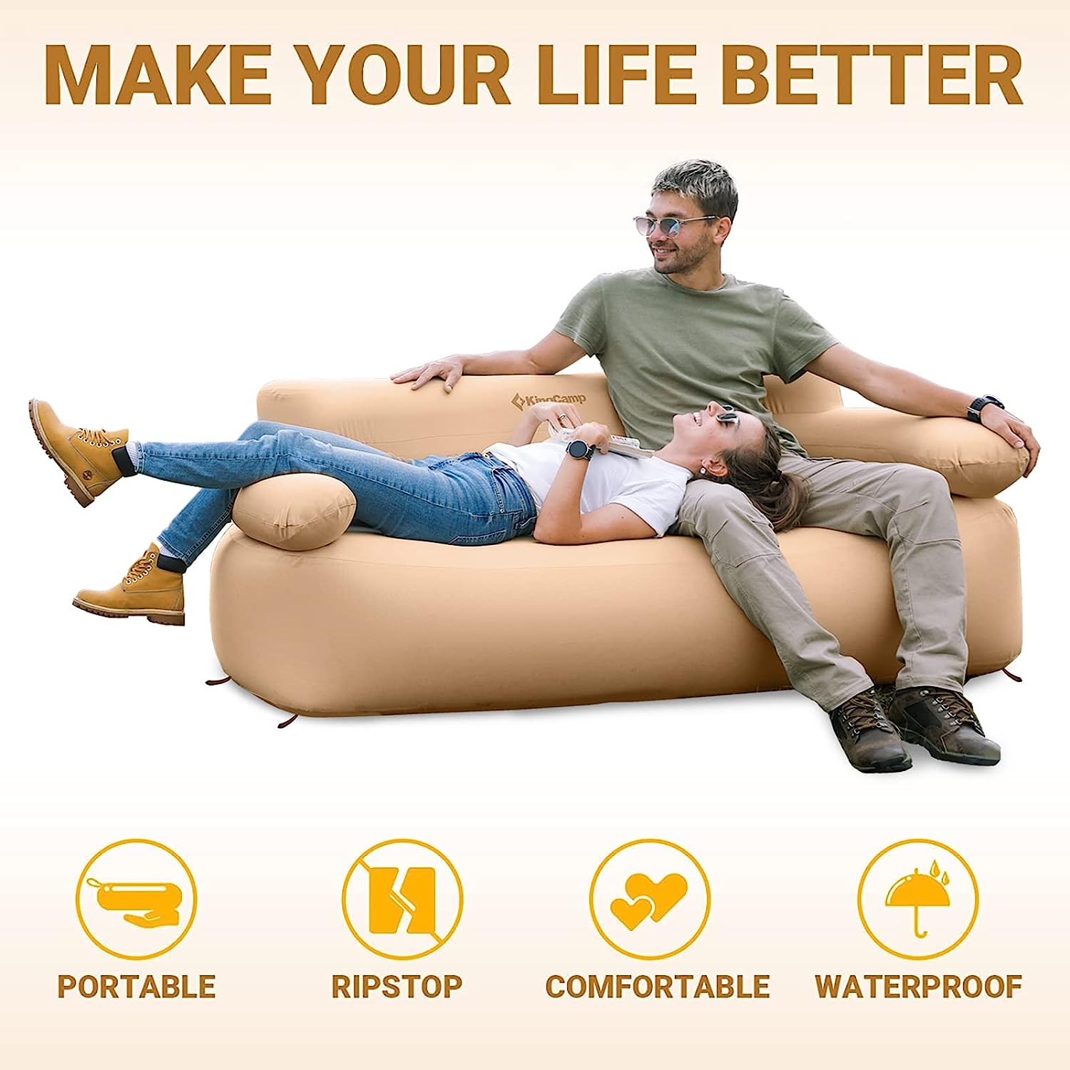 kingcamp-2-person-oxford-inflatable-sofa-with-pump-tent-pegs-set image 5