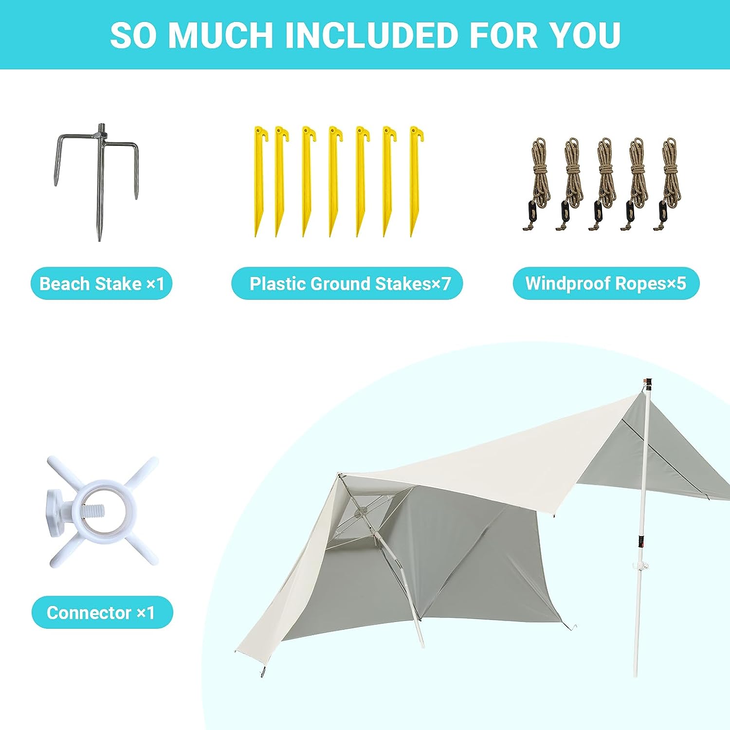 kingcamp-2-in-1-beach-umbrella-and-sunshade-canopy image 8