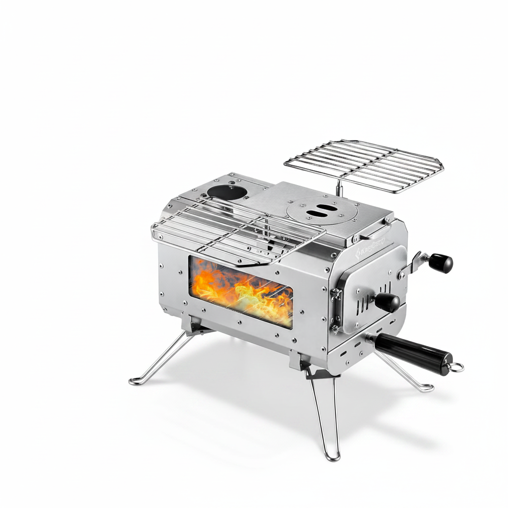 kingcamp-khan-villa-4-in-1-glamping-tent-bundle-with-stove image 4