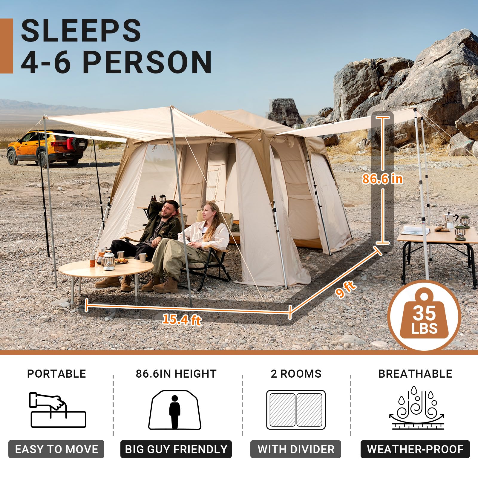 kingcamp-mountain-in-t2-quick-setup-cabin-tent-for-3-4-people image 3