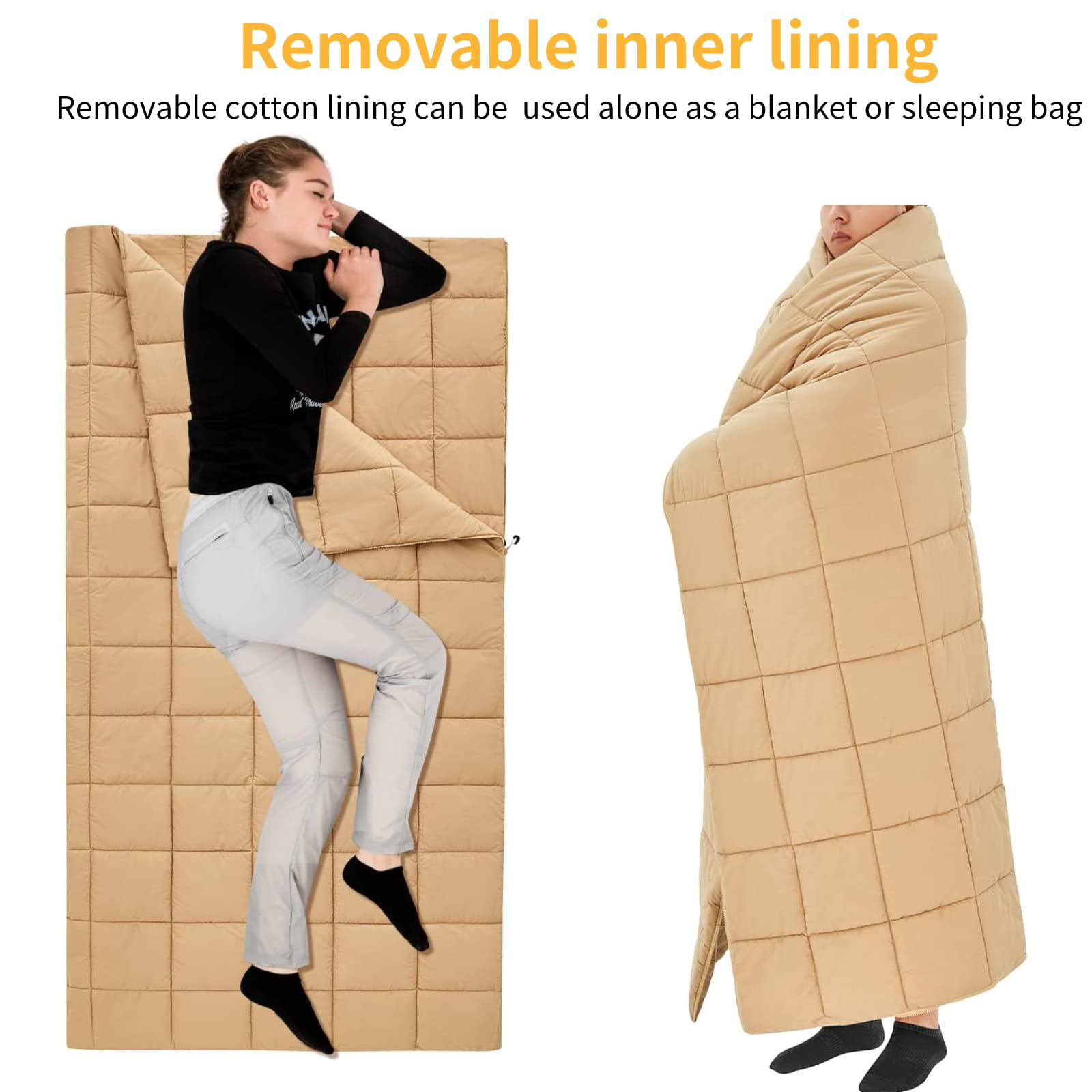 kingcamp-0-degree-sleeping-bag-3-in-1-flannel-layer-system image 5