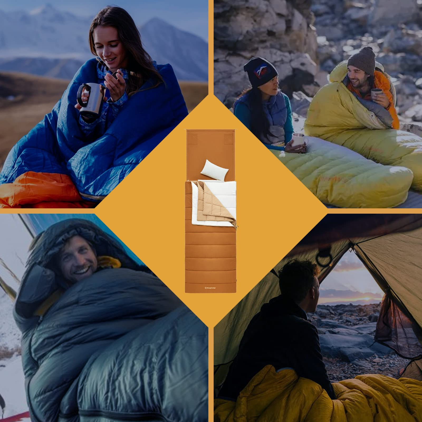 kingcamp-0-degree-sleeping-bag-3-in-1-flannel-layer-system image 2