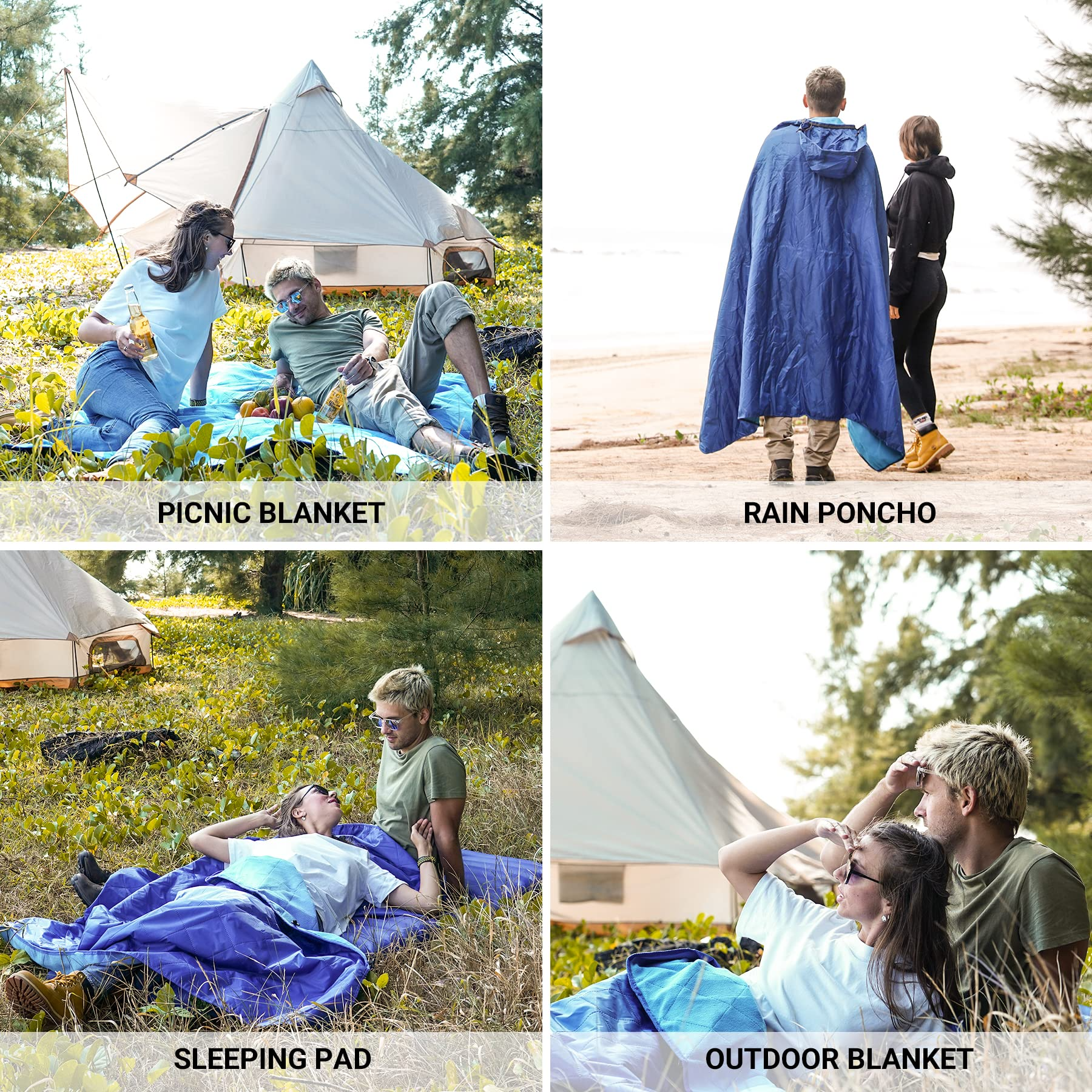 kingcamp-3-in-1-outdoor-hooded-blanket-waterproof-sandproof-wearable image 7