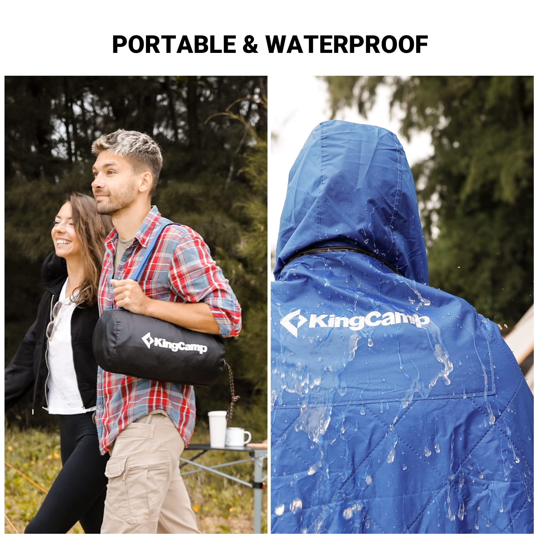 kingcamp-3-in-1-outdoor-hooded-blanket-waterproof-sandproof-wearable image 8