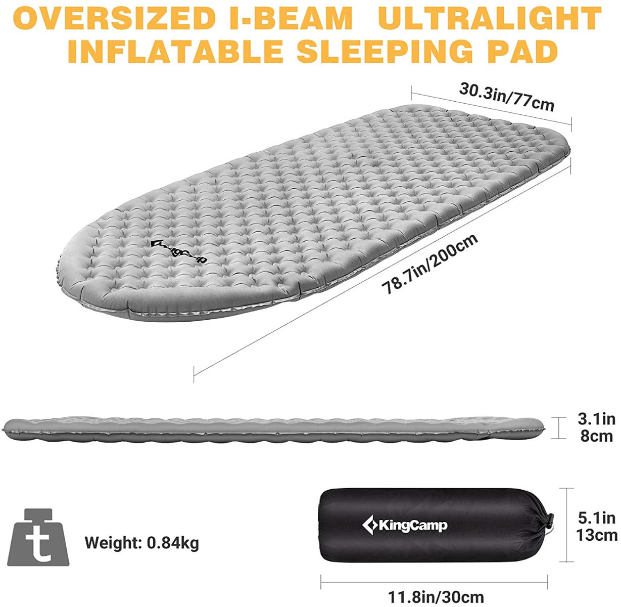 kingcamp-3-inch-thick-lightweight-air-mattress-sleeping-pad image 4