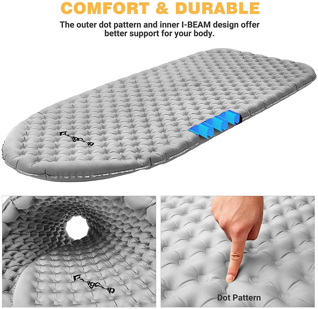 kingcamp-3-inch-thick-lightweight-air-mattress-sleeping-pad image 7