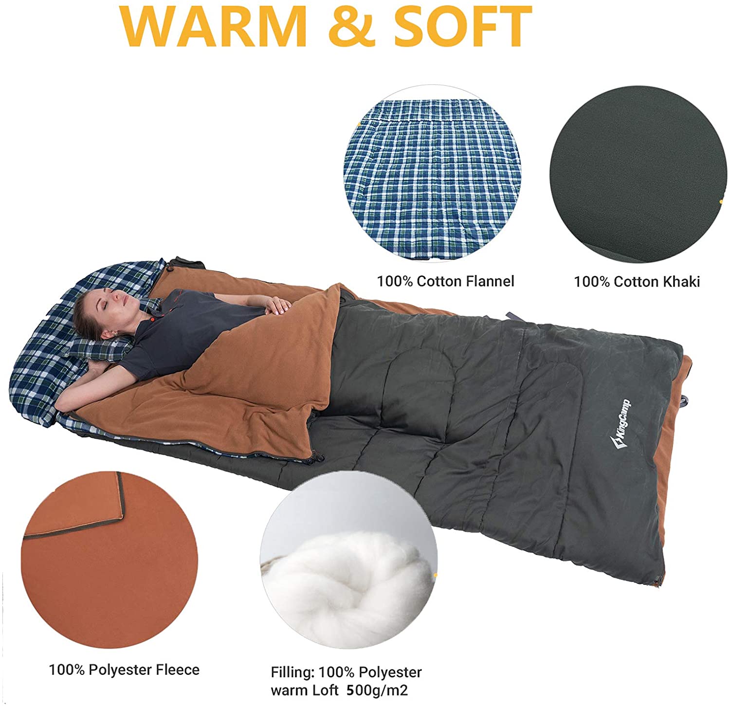 kingcamp-3-season-3-in-1-envelope-hooded-sleeping-bag image 4