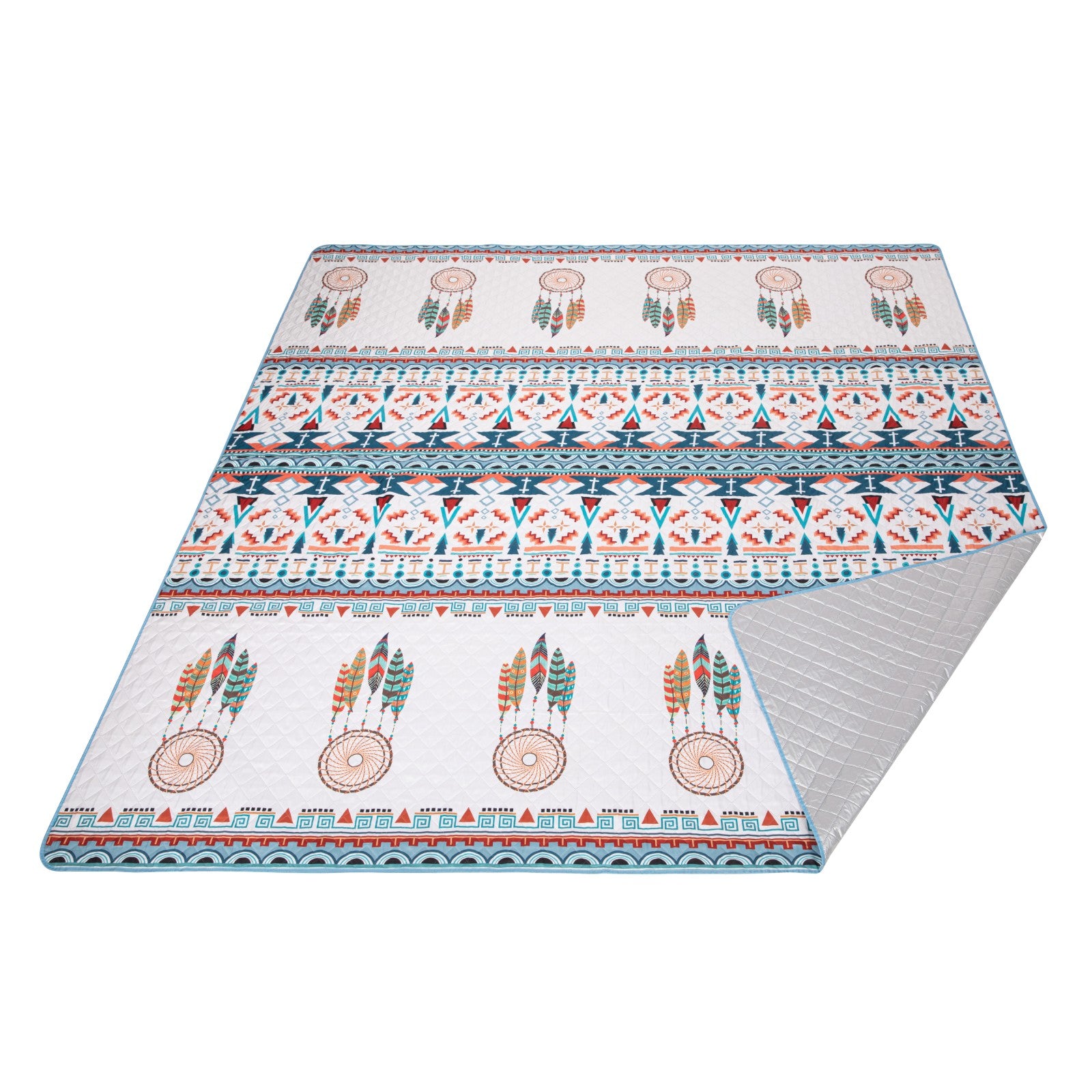 kingcamp-isiay-max-2-8-waterproof-camping-tent-mat-bohemian-pattern-280-x-280-cm image 3
